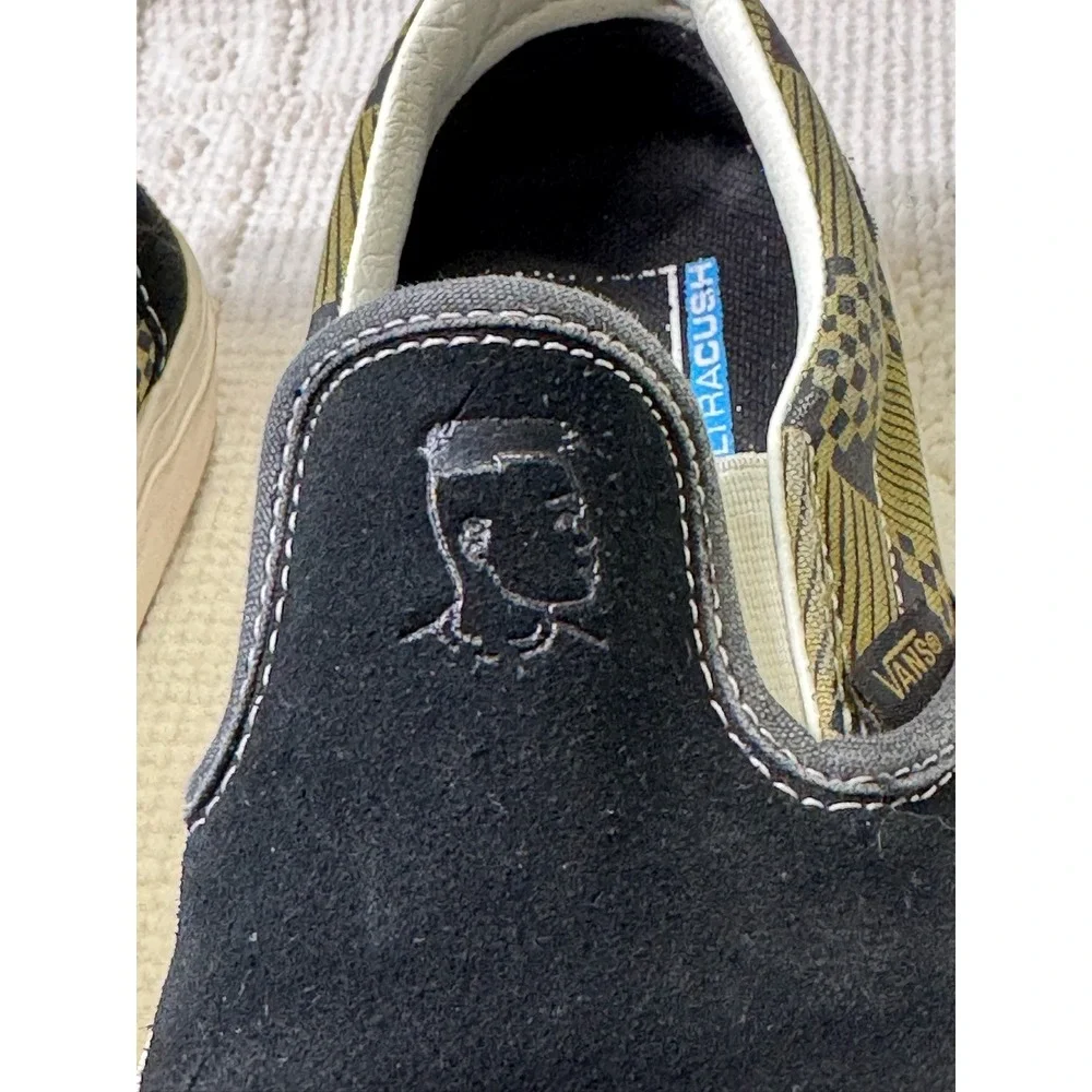 Vans Michael February Classic Slip-On‎ SF Black Olive Men 5.5 Women 7 Surf Shoes